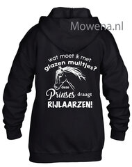 KH0098 Glazen muiltjes deze prinses draagt paardrijlaarzen