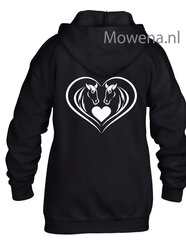 KH0097 Paarden in hartvorm met hartje