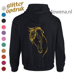 KH0064 Paardenhoofd glitter