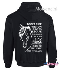 I don't ride for fun