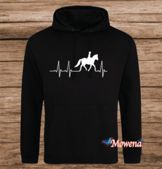 Hartslag paard met ruiter