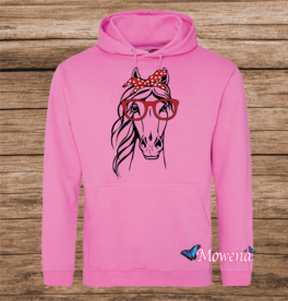 hoodie paard met bril PH0152