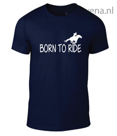 Western girl unisex Born to ride voorkant opdruk div kleuren ptu086