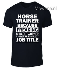 unisex Horsetrainer job title paarden div kleuren ptu095