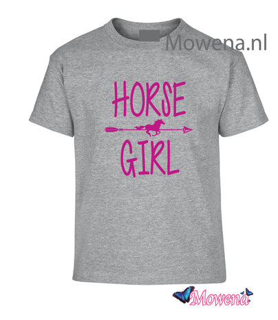 T-shirt kids horse girl KTP0101