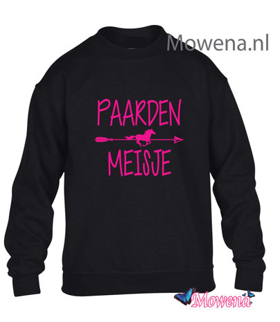 Kids Sweater Paarden meisje met pijl KH0104