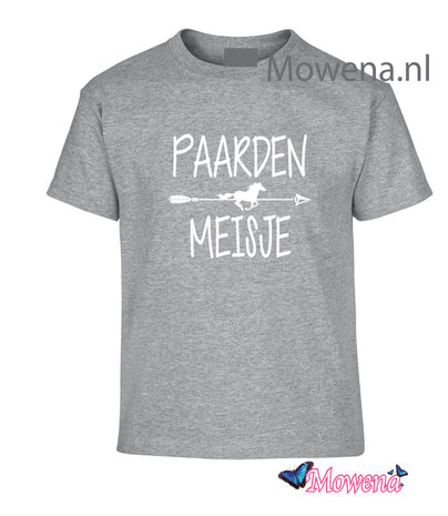 T-shirt kids Paarden meisje met pijl KTP0102