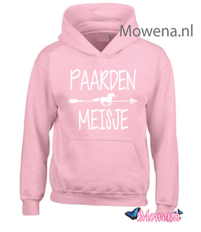 Kids Hoodie Paarden meisje met pijl KH0104