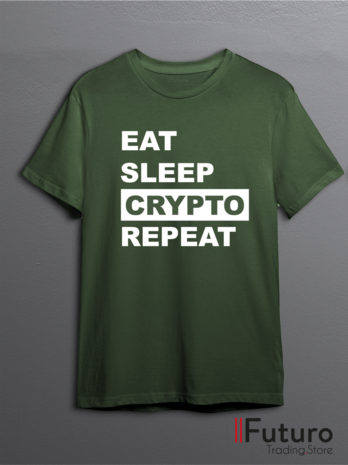 Eat Sleep Crypto Repeat | T-Shirt FTS12