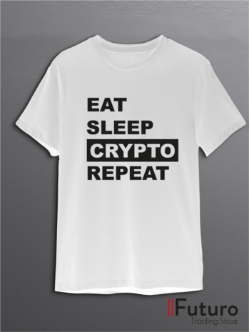 Eat Sleep Crypto Repeat | T-Shirt FTS12