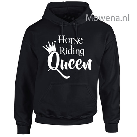 horse riding Queen hoodie voorkant opdruk div kleuren KH0091