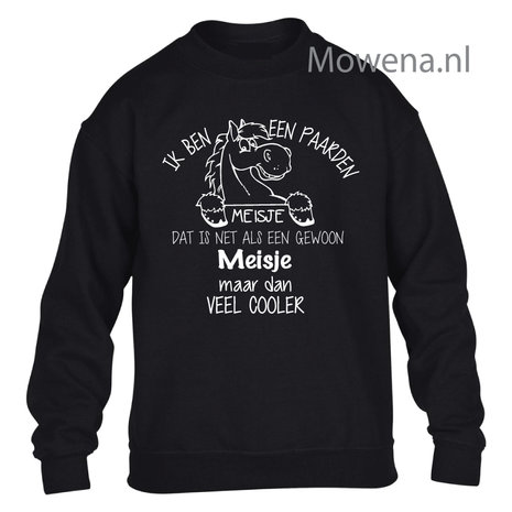 Paardenmeisje Sweater opdruk  KH0092