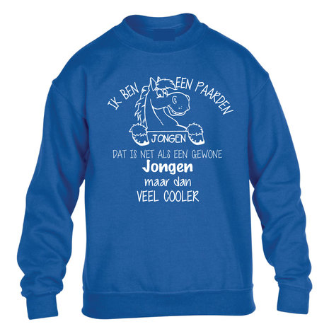 Paardenjongen Sweater opdruk  KH0093