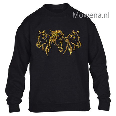 Sweater ook met glitteropdruk mogelijk KH0094