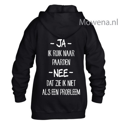 Hoodie ik ruik naar paarden kids div kleuren KH0095