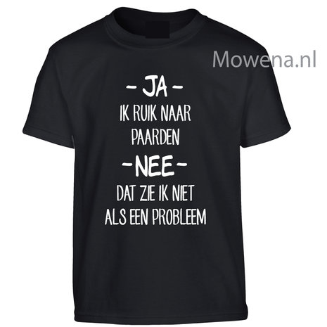 Ik ruik naar paarden shirt kids KTP0095