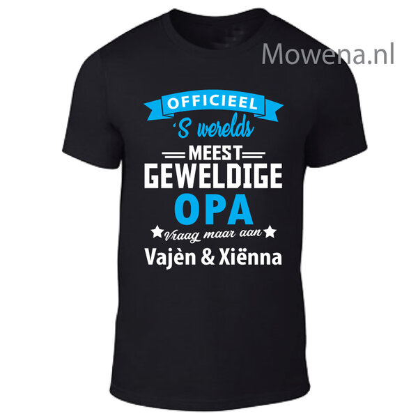 Unisex &#039;s werelds meest geweldige opa 2 kleuren opdruk LFDT 024 vk