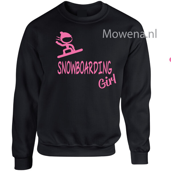 Snowboarding girl sweater div.kleuren SPW072