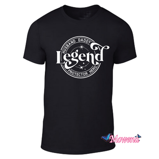 unisex t-shirt husband daddy legend protector hero VT025