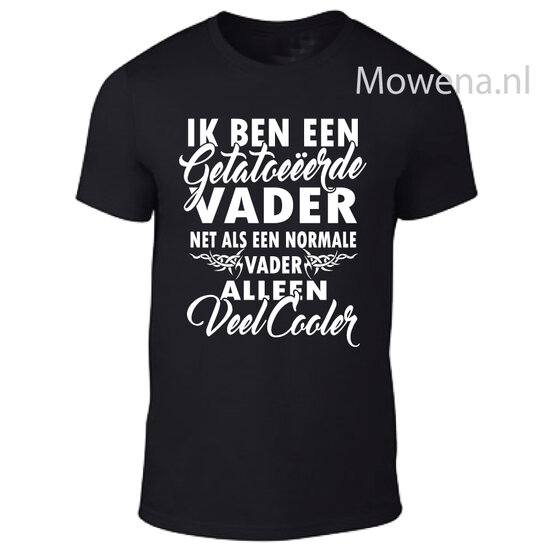 unisex t-shirt Getatoeeerde vader TU0082