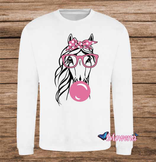 Sweater paard bubblegum PH0153