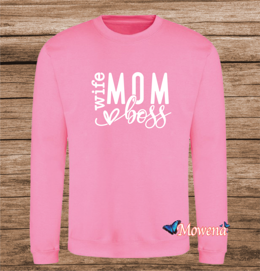 Sweater Wife mom &hearts; boss LFH035