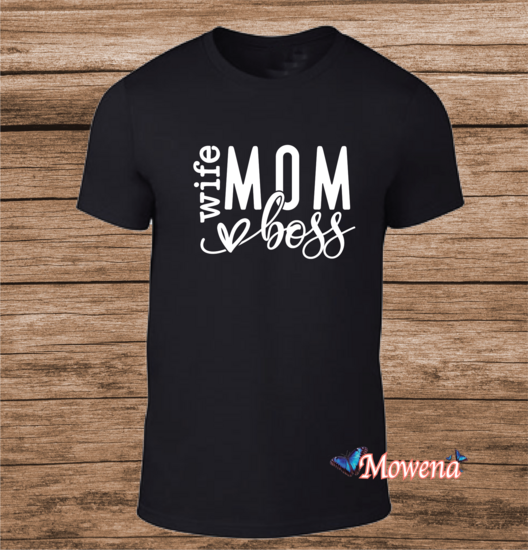 Unisex wife mom &hearts; boss LFH035