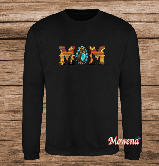 Sweater Mom full colour met uil LFH038