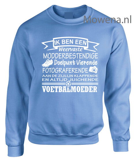 Sweater weerbestendige voetbalmoeder