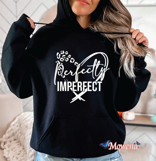 Hoodie perfectly imperfect LOA20234
