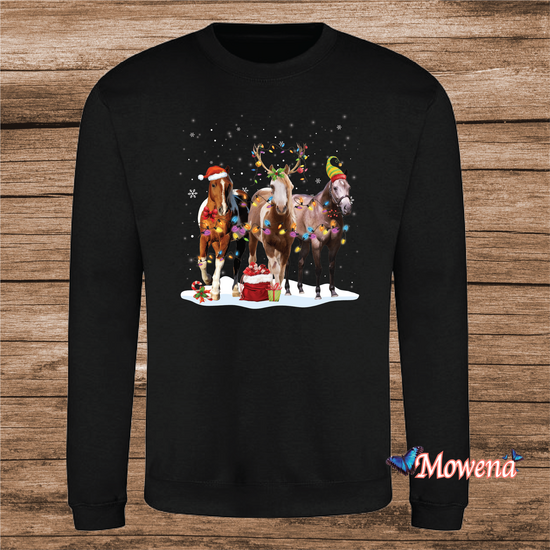 Kids sweater kerstpaarden PH0156