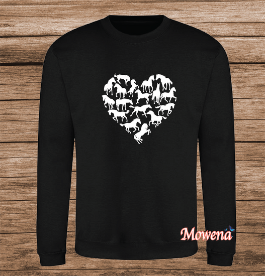 Sweater paarden in hartvorm PH0159