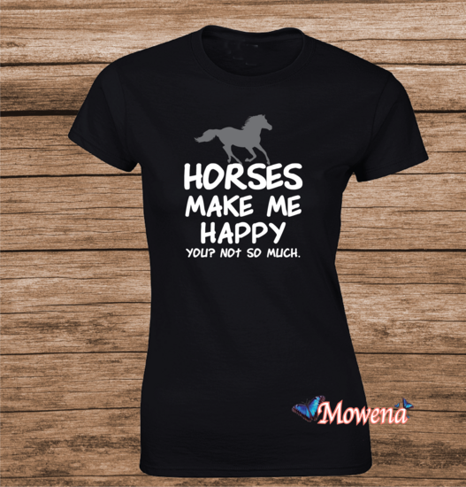 Dames Horses makes me happy PD0022