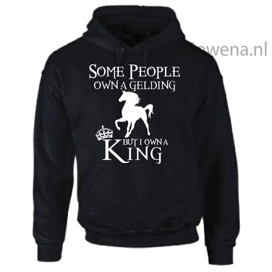 Hoodie Some people own a gelding but I own a king PH0090