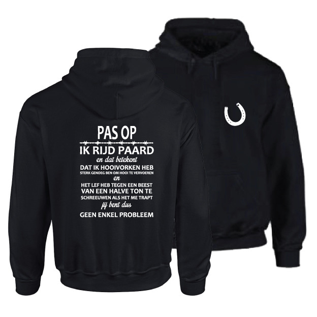 Boos worden Zwitsers twintig Paarden sweater of hoodie ik rijd paard - mowena