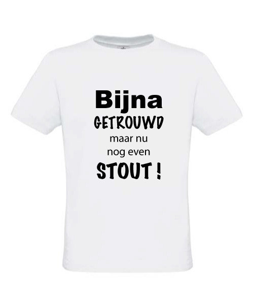 Wonderbaarlijk Vrijgezellenfeest t-shirts met je eigen tekst - mowena TQ-74