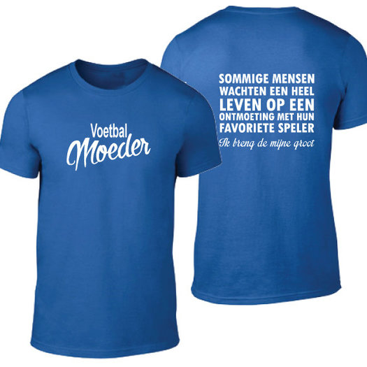Voetbalmoeder t-shirt incl tekst - mowena