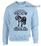 Bepaal zelf het ras Sweater Onderschat nooit een vrouw SP0128