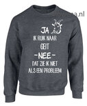 Sweater ik ruik naar geit SB0008