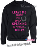 Sweater Leave me alone speaking to my horse SP0130