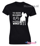 Dames To ride on a horse is to fly without wings ptd144