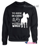 Sweater to ride on a horse is to fly without wings SP0144