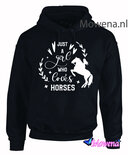 hoodie just a girl who loves horses PH0146