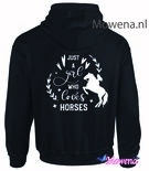 hoodie just a girl who loves horses PH0146
