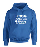 Dogs make me happy hoodie div kleuren