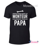 unisex t-shirt monteur noemen me papa M007 