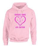 Hoodie opdruk voorkant div kleuren P0018