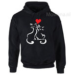 Hoodie div. kleuren Poes0001