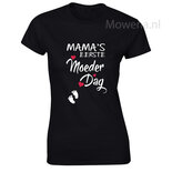 wit of keuze kleur hartjes Mama's eerste moederdag td0063