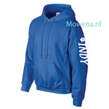 Hoodie love met hondenpootje div. kleuren